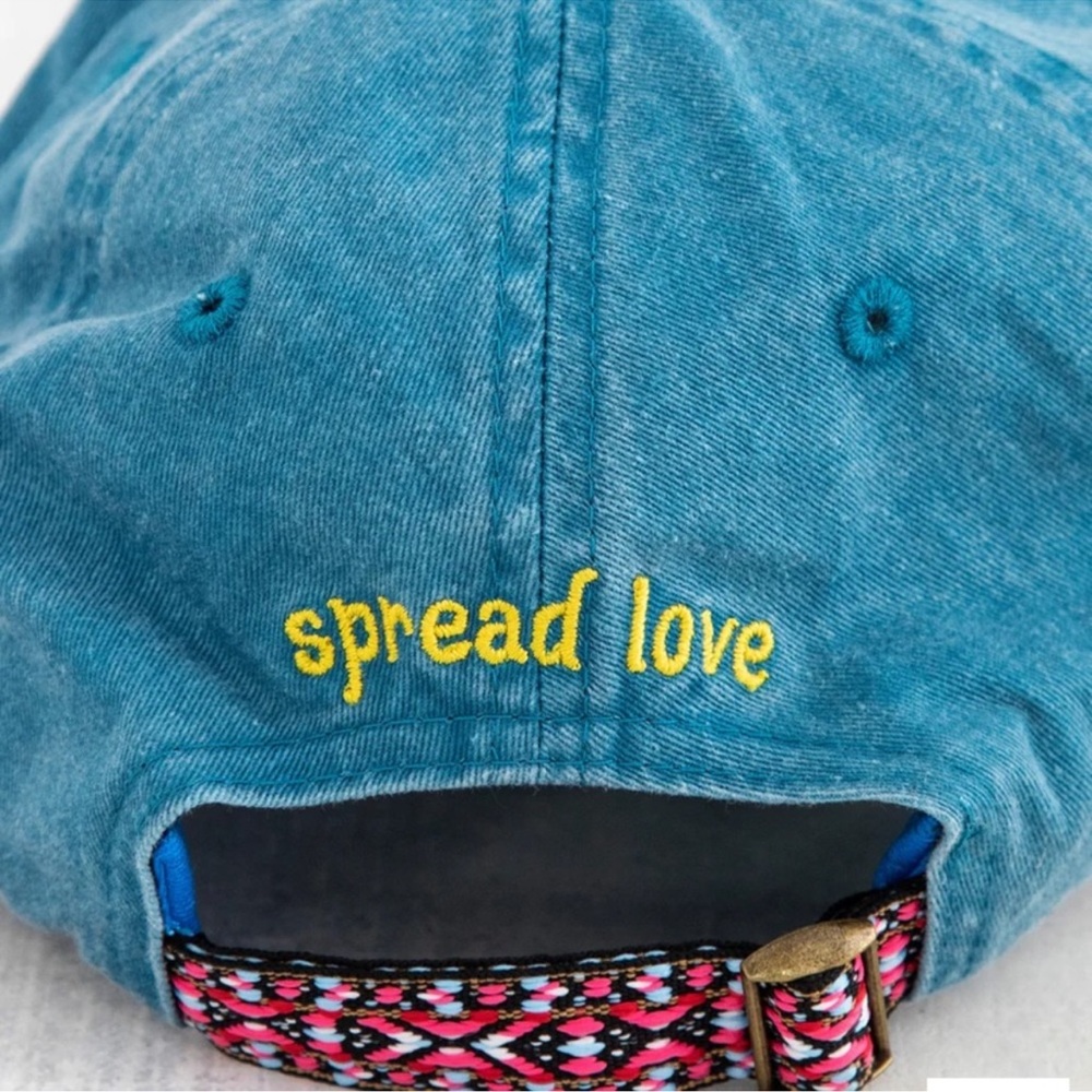NWT - Natural Life - Washed Cotton “Spread Love” Hangout Hat - Teal